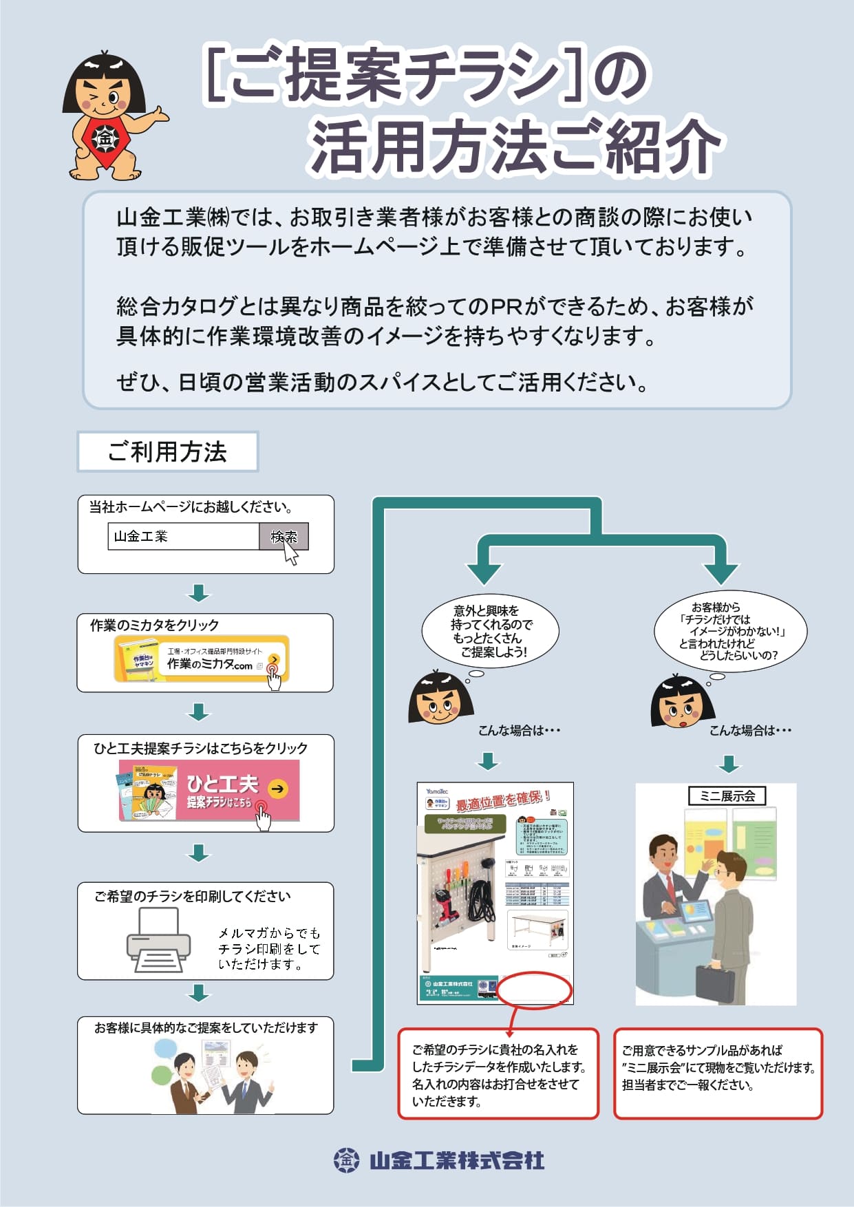 ご提案チラシの活用方法カタログ